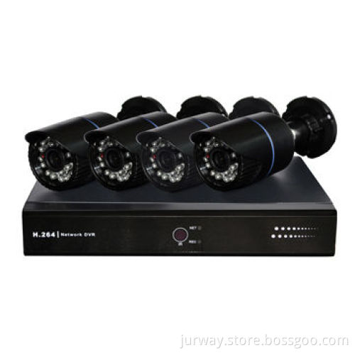 1/3CMOS 1.3MP 960p IR Bullet Camera Kit with POE NVR, No Need POE Switch